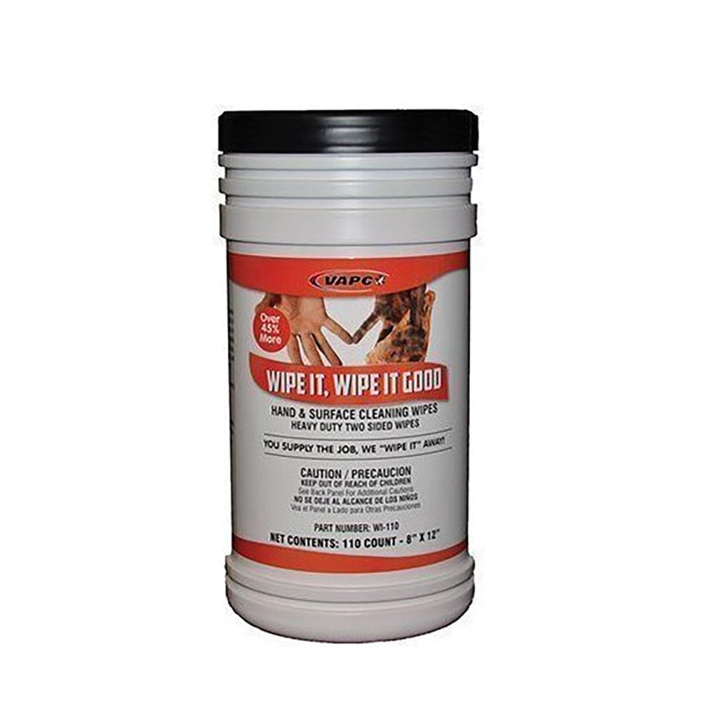 Vapco WI-70 Wipe It, Wipe It Good! Wipes - 70 Count