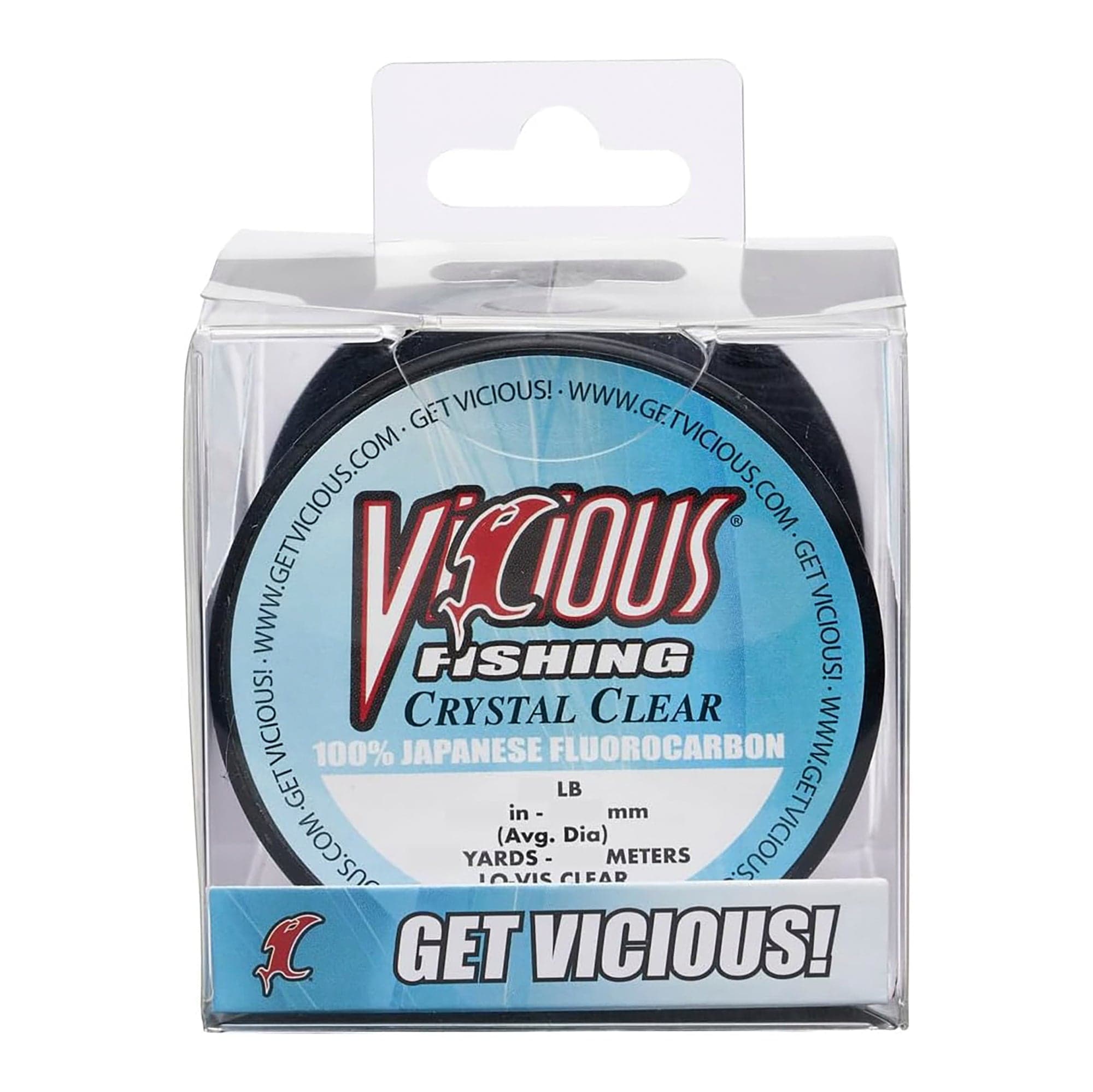 Vicious Fishing CFLD Crustal Fluorocarbon Fishing Line Clear - 500 Yards