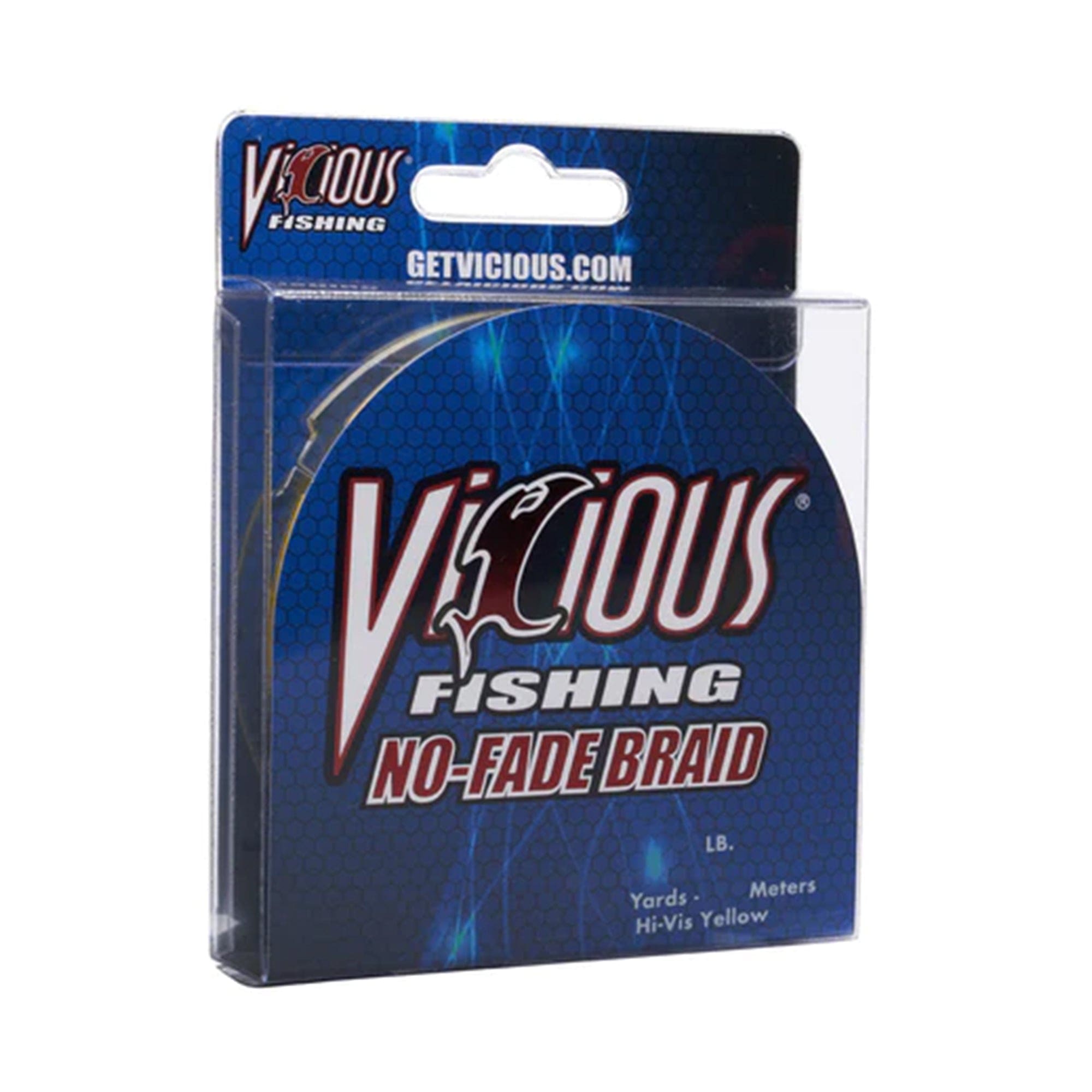 Vicious NBRY No-Fade Braid Fishing Line, 300 Yards - Hi-Vis Yellow