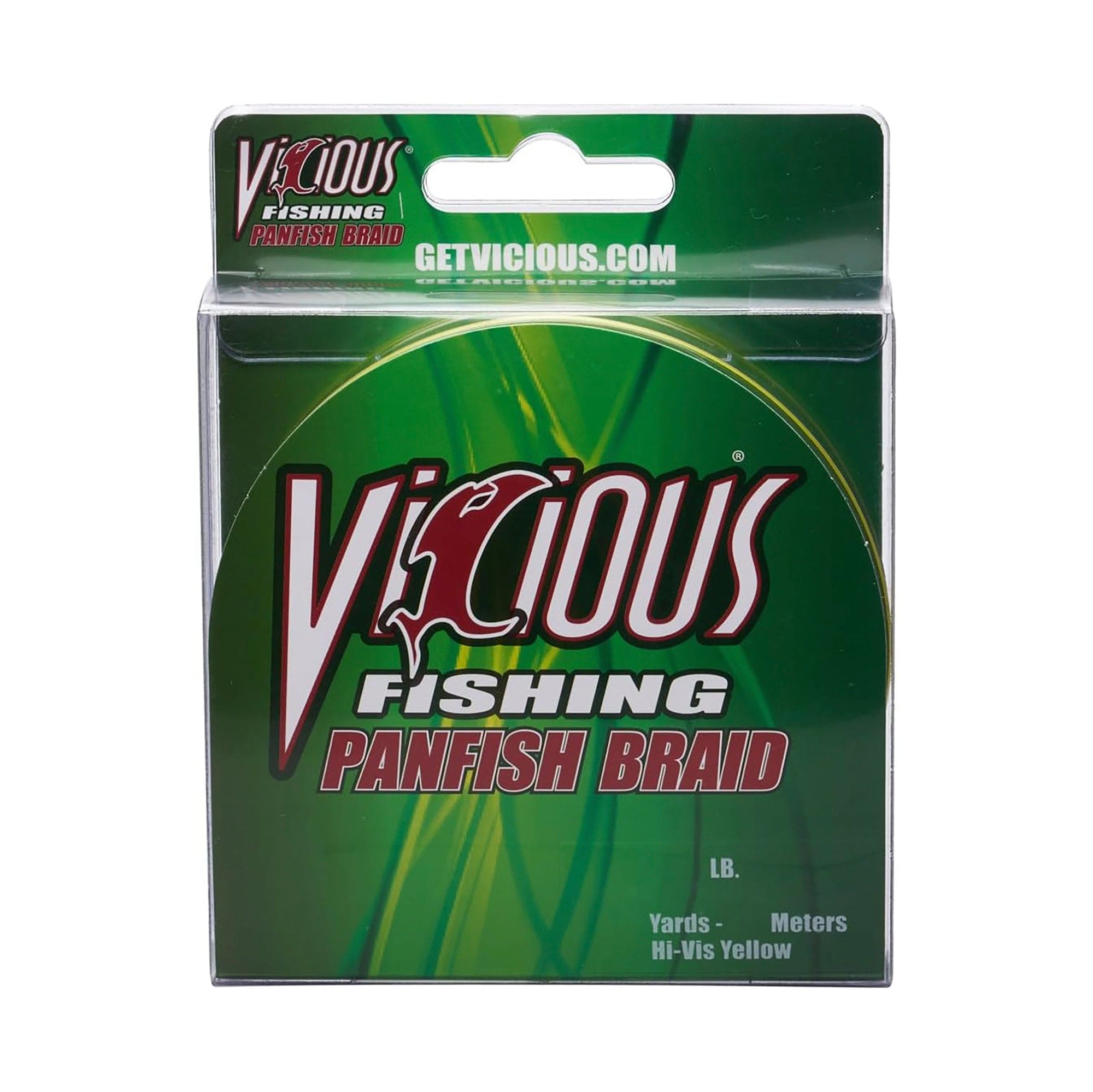 Vicious Fishing Panfish Hi-Vis Yellow Braid Fishing Line - PBRY - 300 Yards