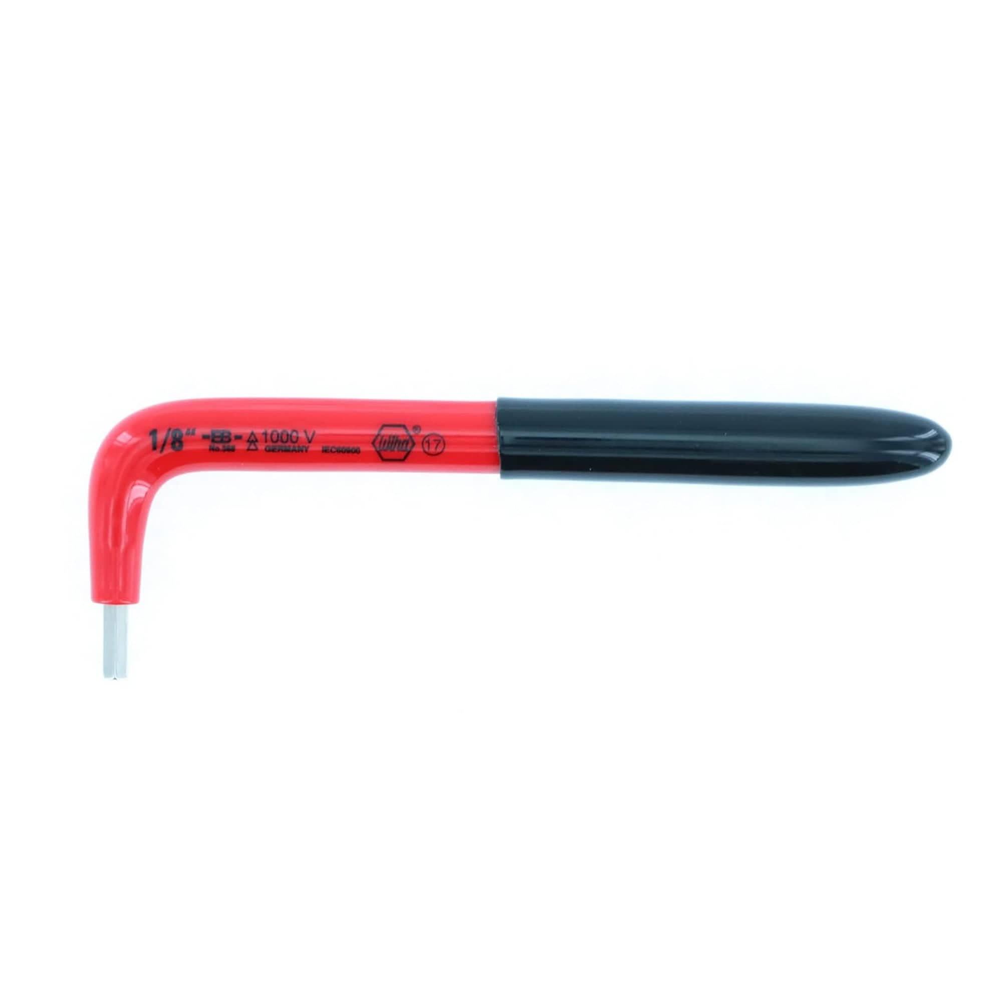 WIHA Tools Insulated Hex L-Key 1/8" x 4.1" - 13663