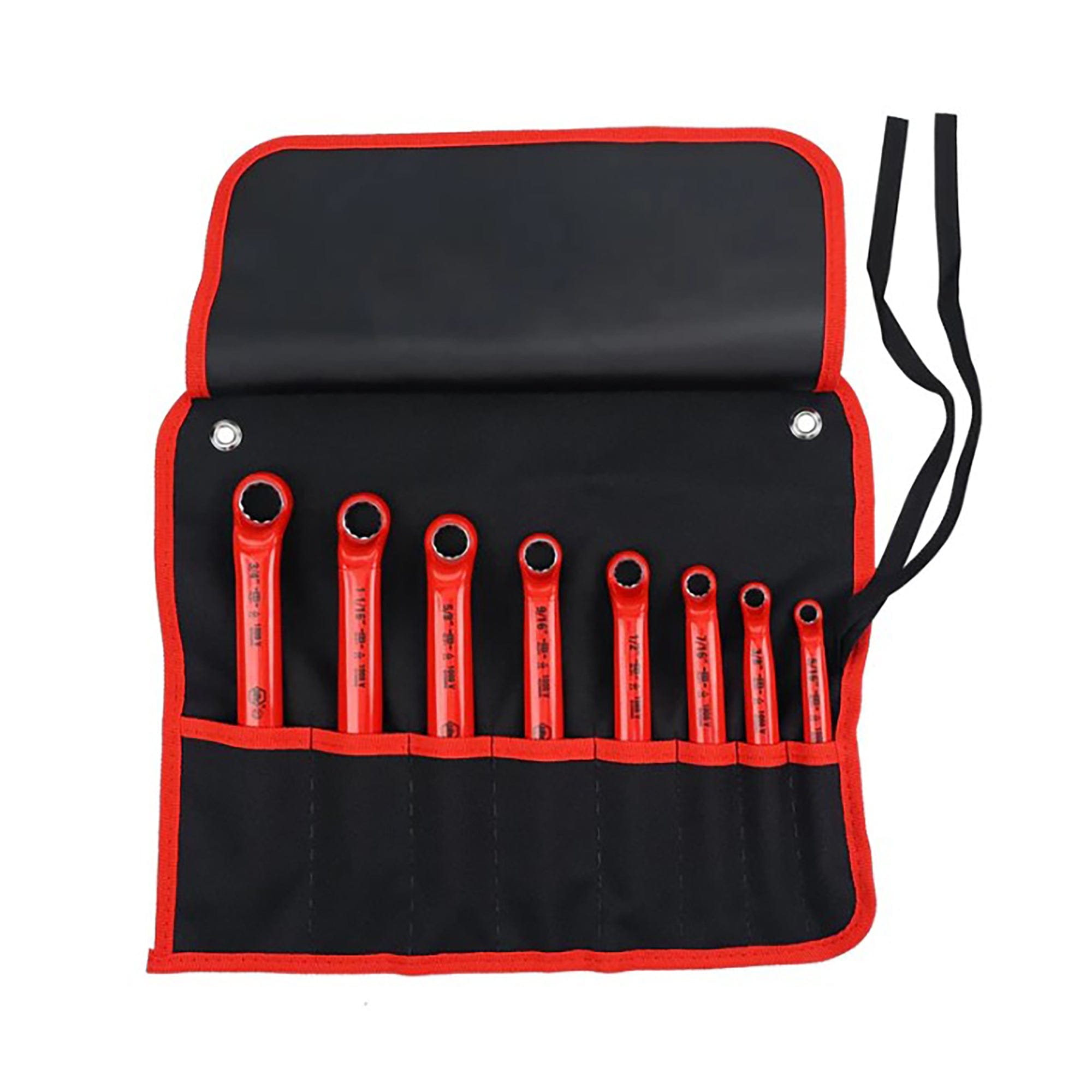 8 Piece Insulated Deep Offset Wrench Set - SAE Wiha Tools 21096