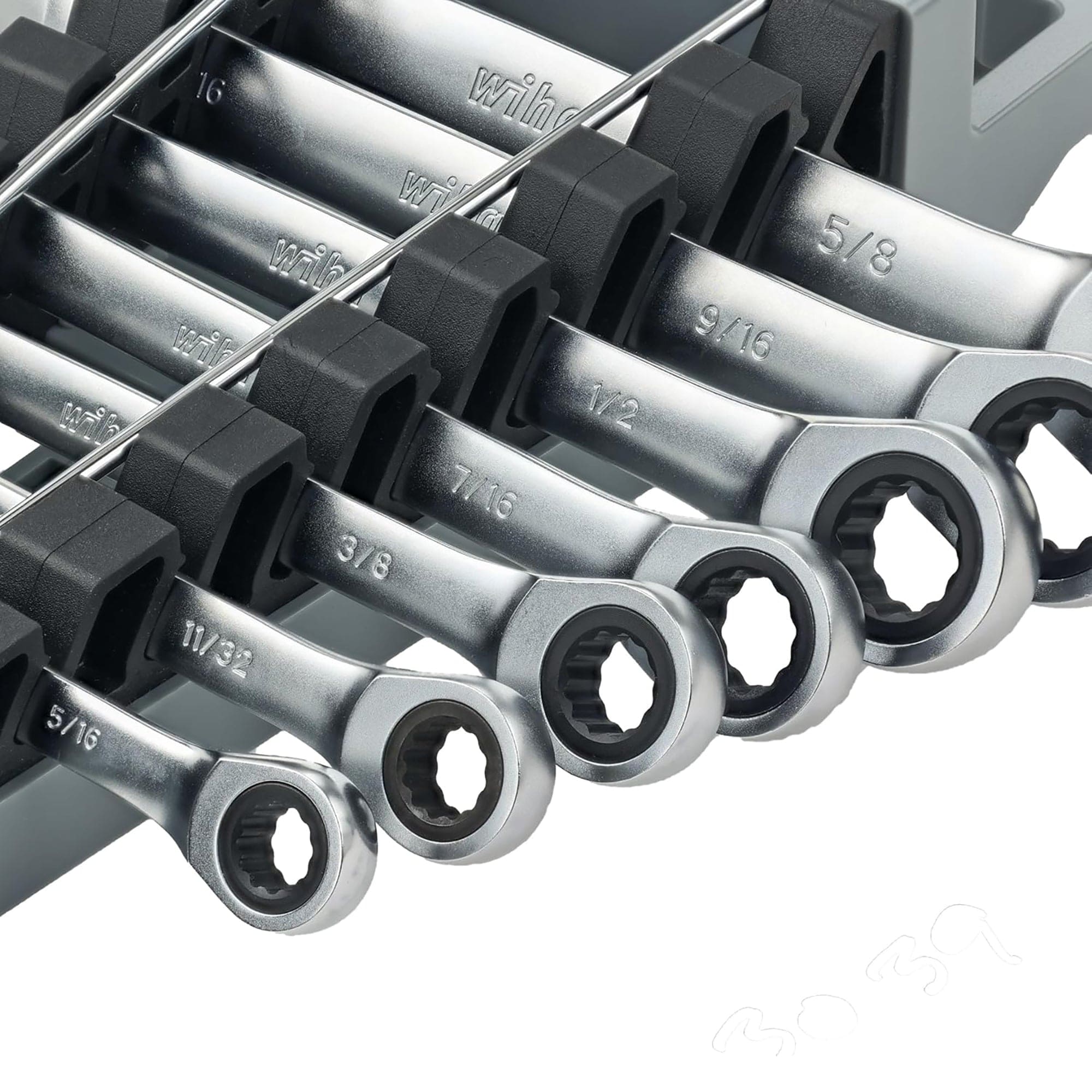 7 Piece Combination Ratchet Wrench Set - Sae Wiha Tools 30393