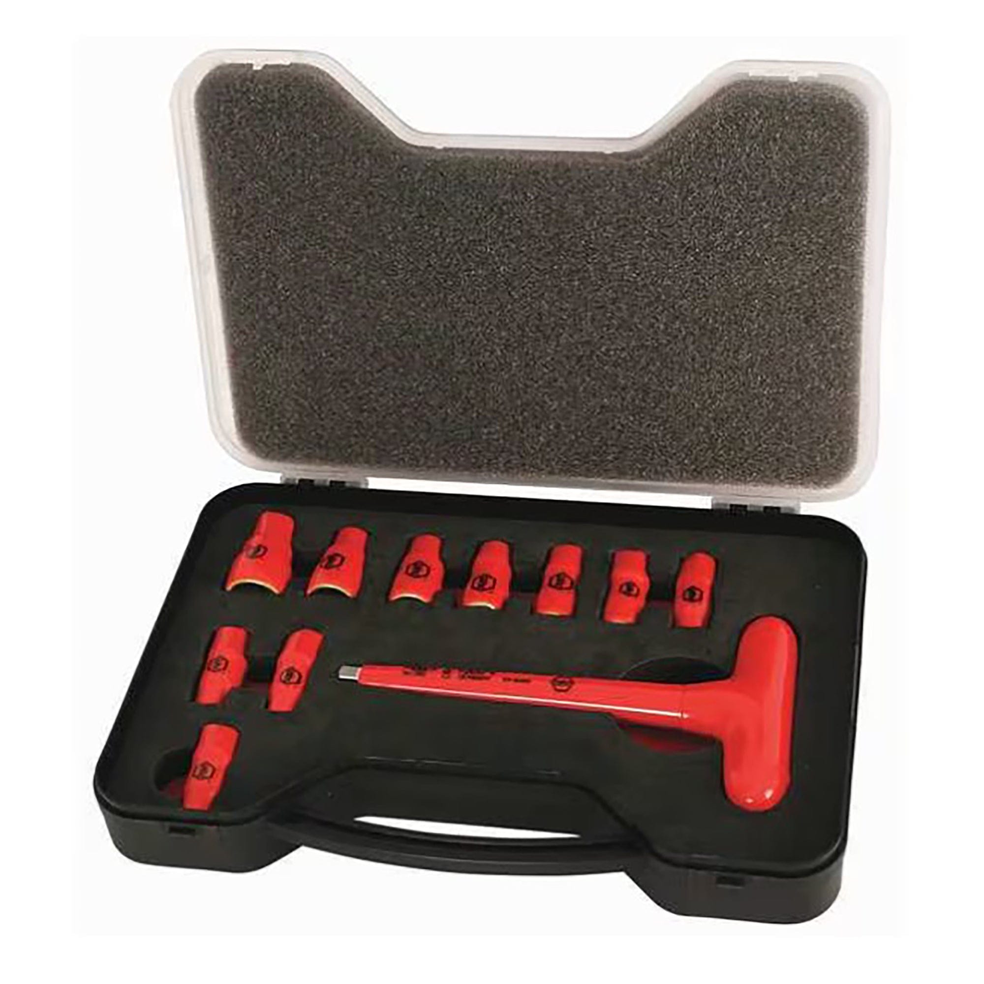 11 Piece Insulated Socket Set 1/4" Drive - SAE Wiha 31394