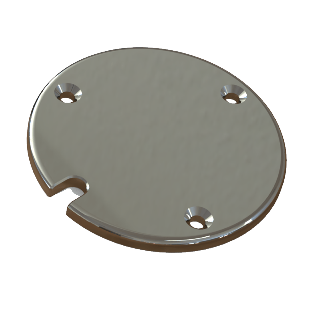 Plate, Backing 4-1/4” Dia 3 Hole X 1/4” Mill Finish Taco BP-860AEY