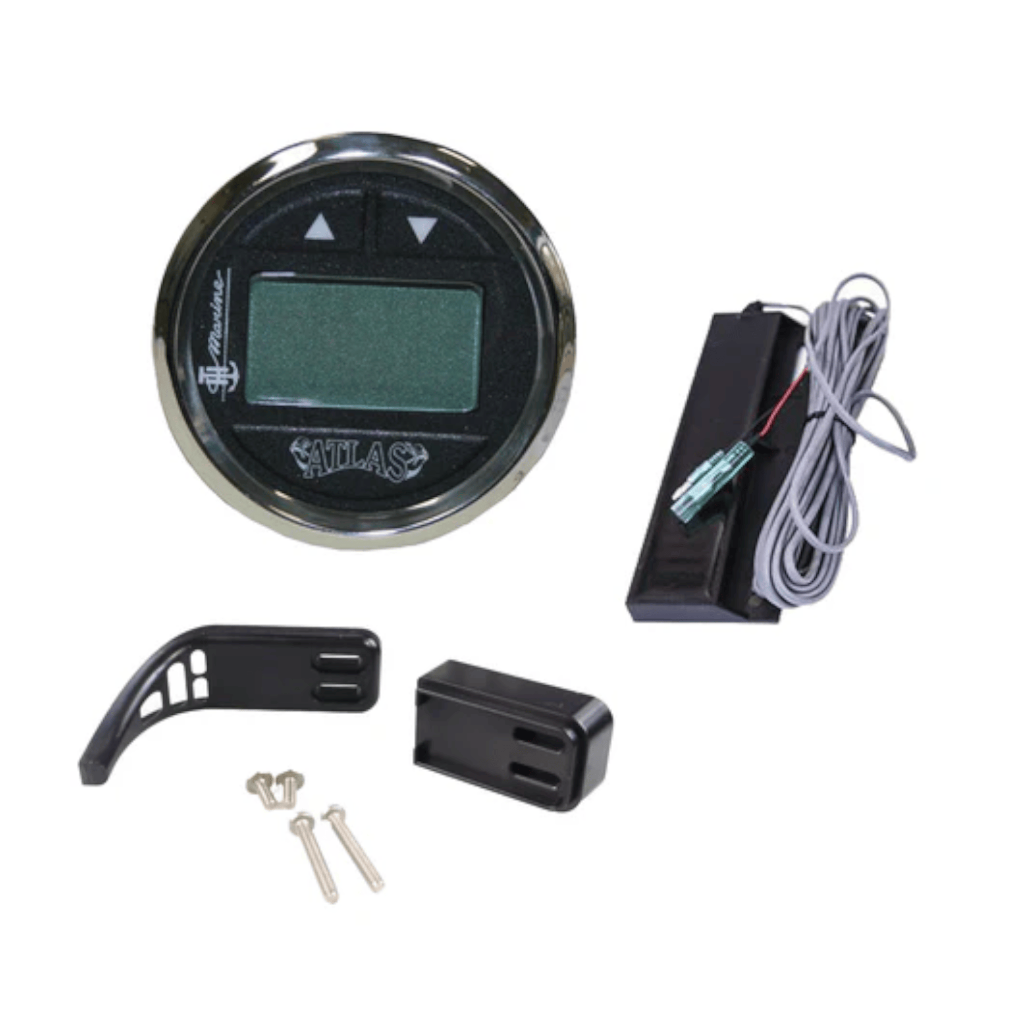 Hydraulic Gauge Kit Fits 6"/10"/12"/14" Atlas Jack Plates SS Bezel FAGK-2SS-DP