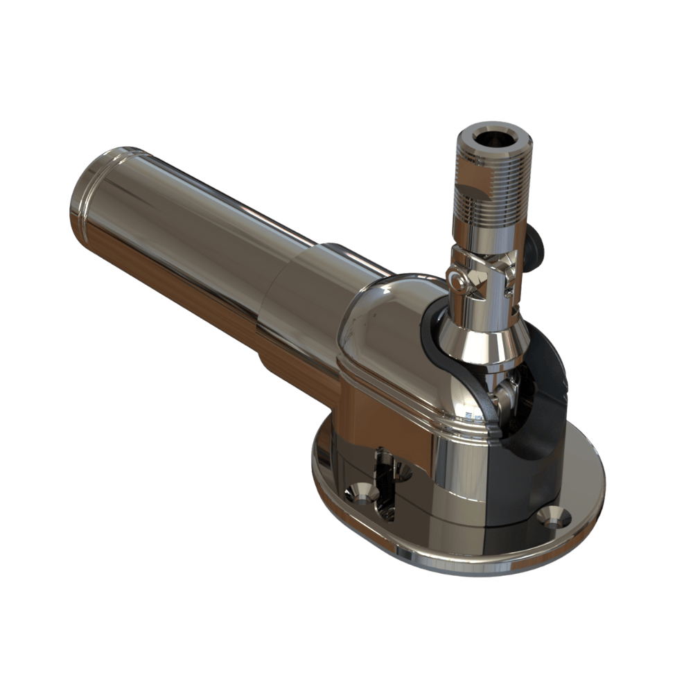 Antenna Mount, Electric Vhf Polished 316 Ss Taco Marine GS-860