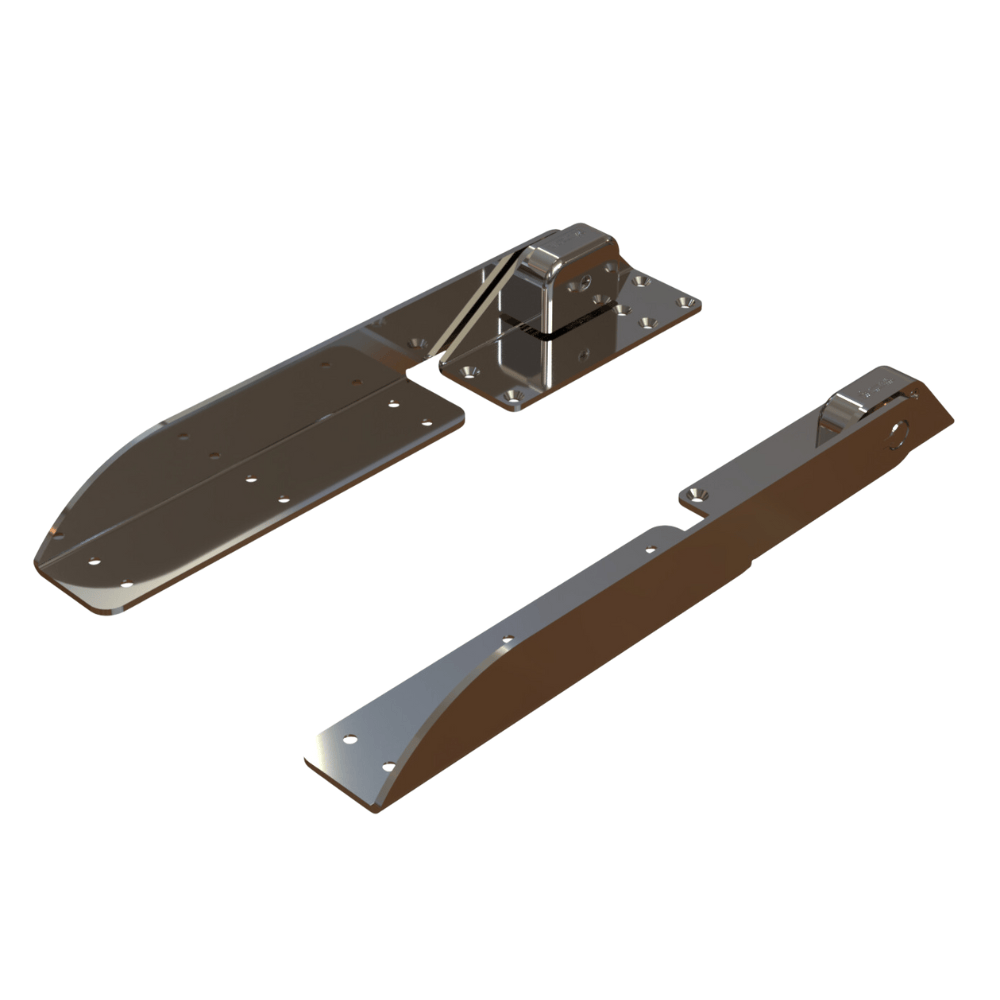 Ratchet Hinge, Pair Hd 304 Ss Polished Taco Marine H25-0048