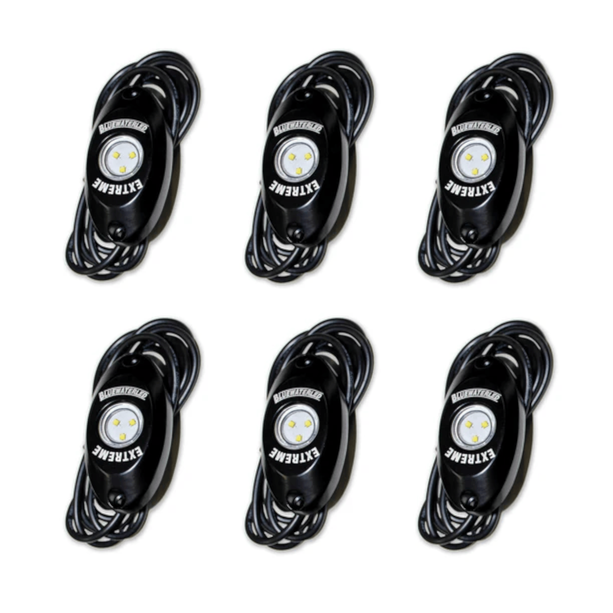 Extreme Pro X6 LED Deck Lighting - Red TH Marine LEDBW-80-2-R-DP