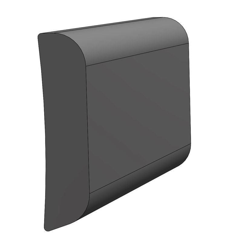 Taco Marine Rigid Rub Rail, Black 20’ V21-9939BKA20
