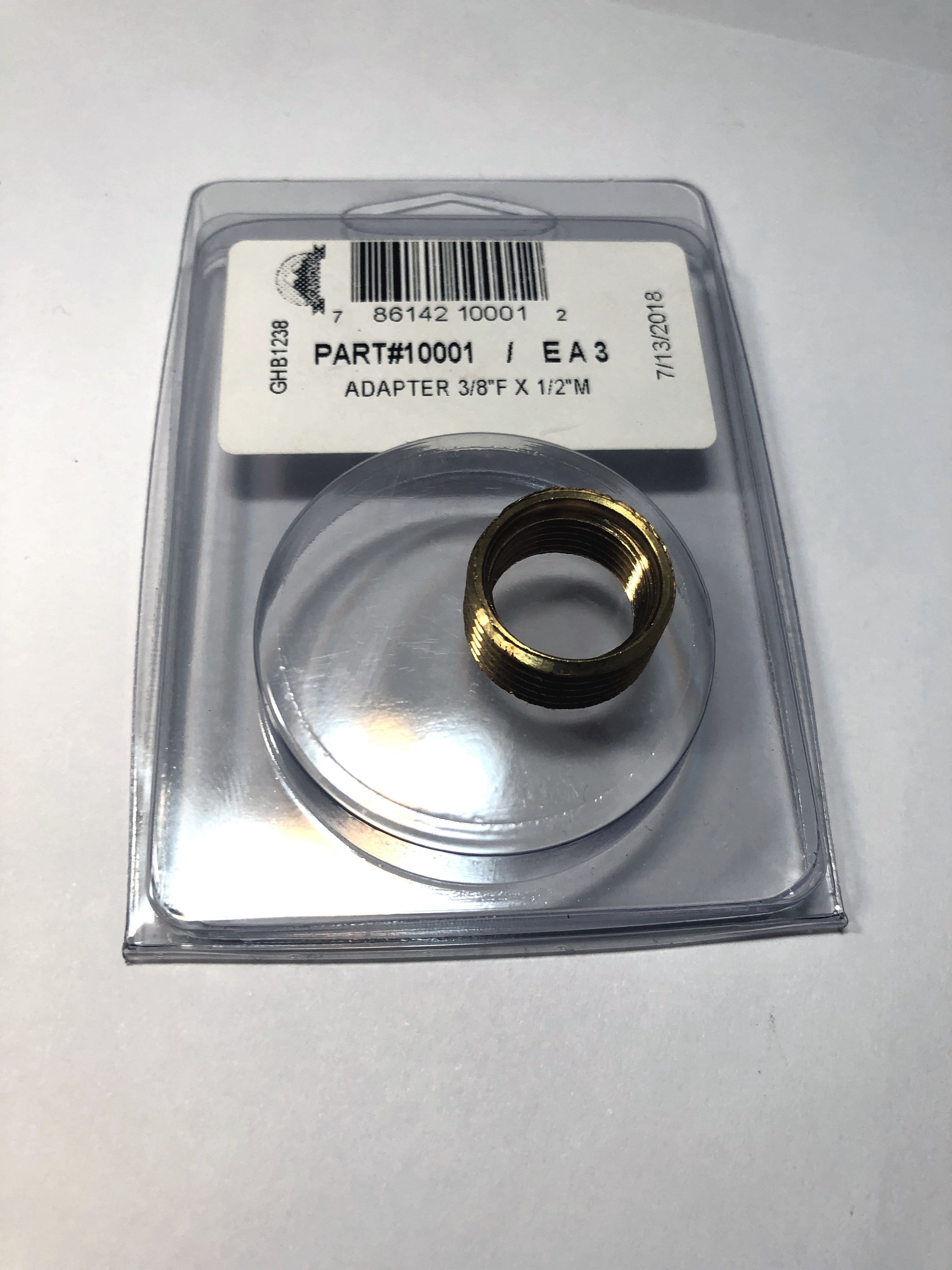 Scandvik 10001P Adapter 3/8" BSP x 1/2" NPT Brass