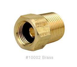 Scandvik 10002 Brass Hose Adapter 3/8" BSP-F to 1/2" NPT-M
