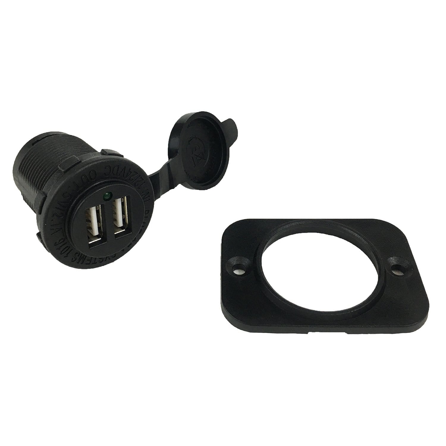 Power Products Blue Sea Systems 1016-BSS Dual USB 2.1A Charger 12/24V