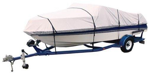 Attwood 10480TI4 Titanium 14'-16' 300 Denier Universal Fit Cover for V-Hull Boat