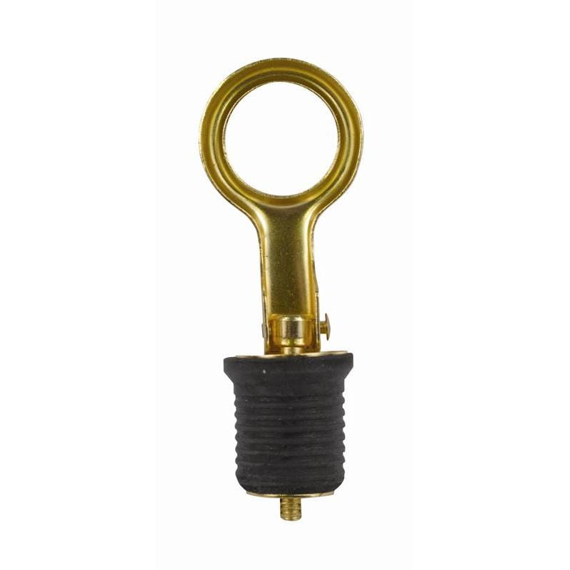 Attwood 11591-3 Snap Handle Brass Plated Drain Plug