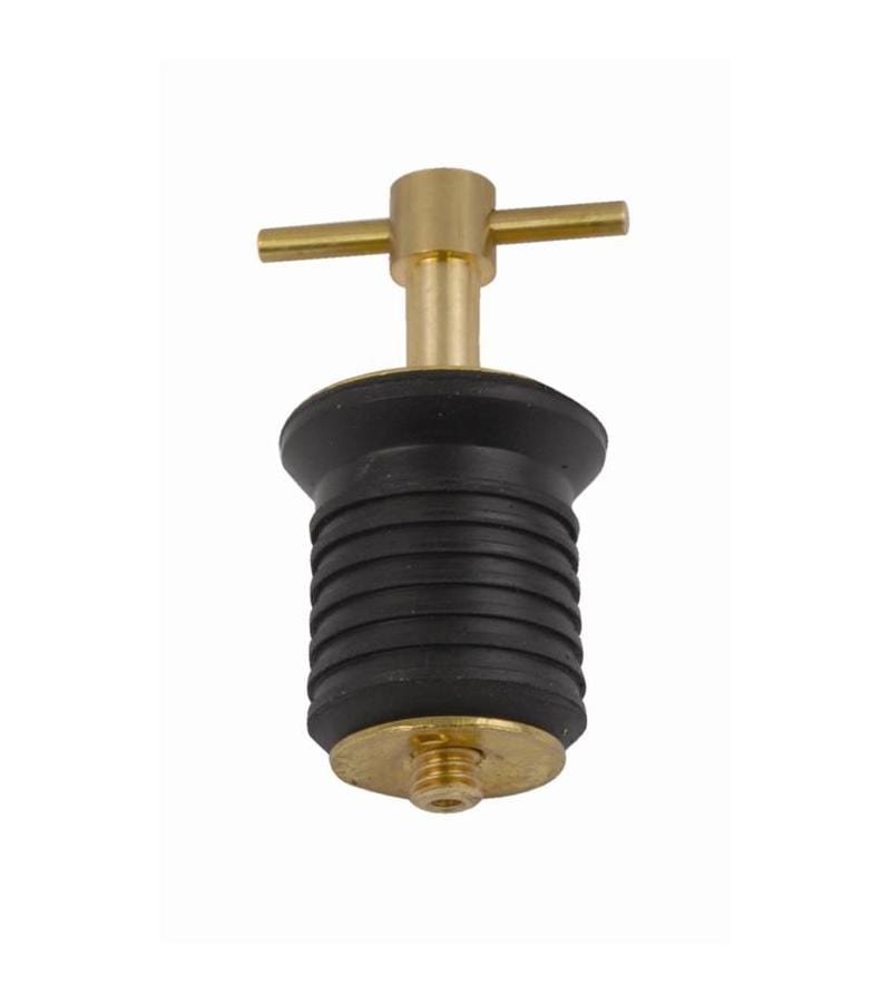 Attwood 11587-4 / 11592-3 T-Handle Brass Plated Drain Plug