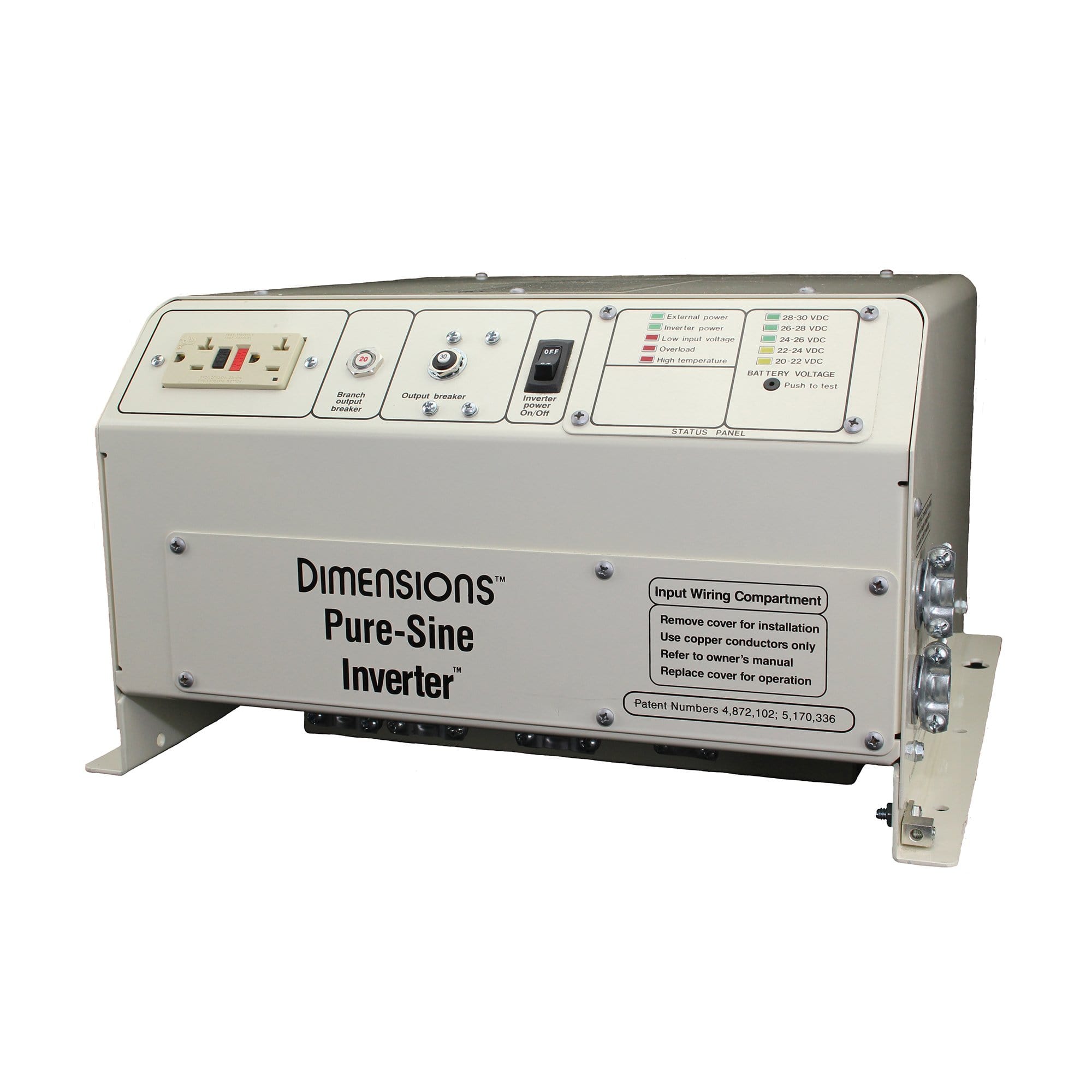 Sensata 12/3600DN 3600 Watt 12V Inverter 120/240V N Series O Chassis 120/240V Dual Output