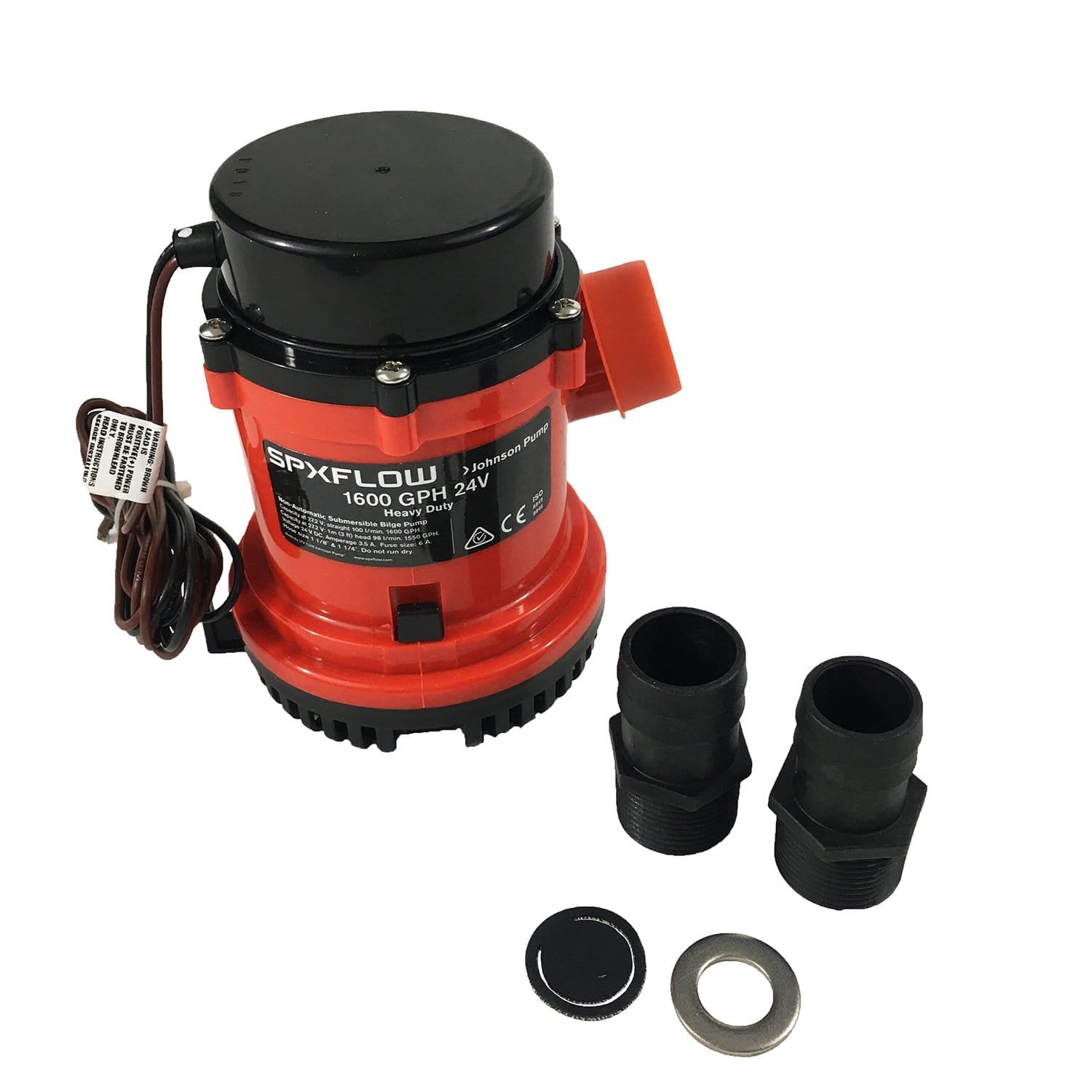 Johnson Pump 16084-00 Heavy Duty Submersible Bilge Pump 24V 26.6 GPM