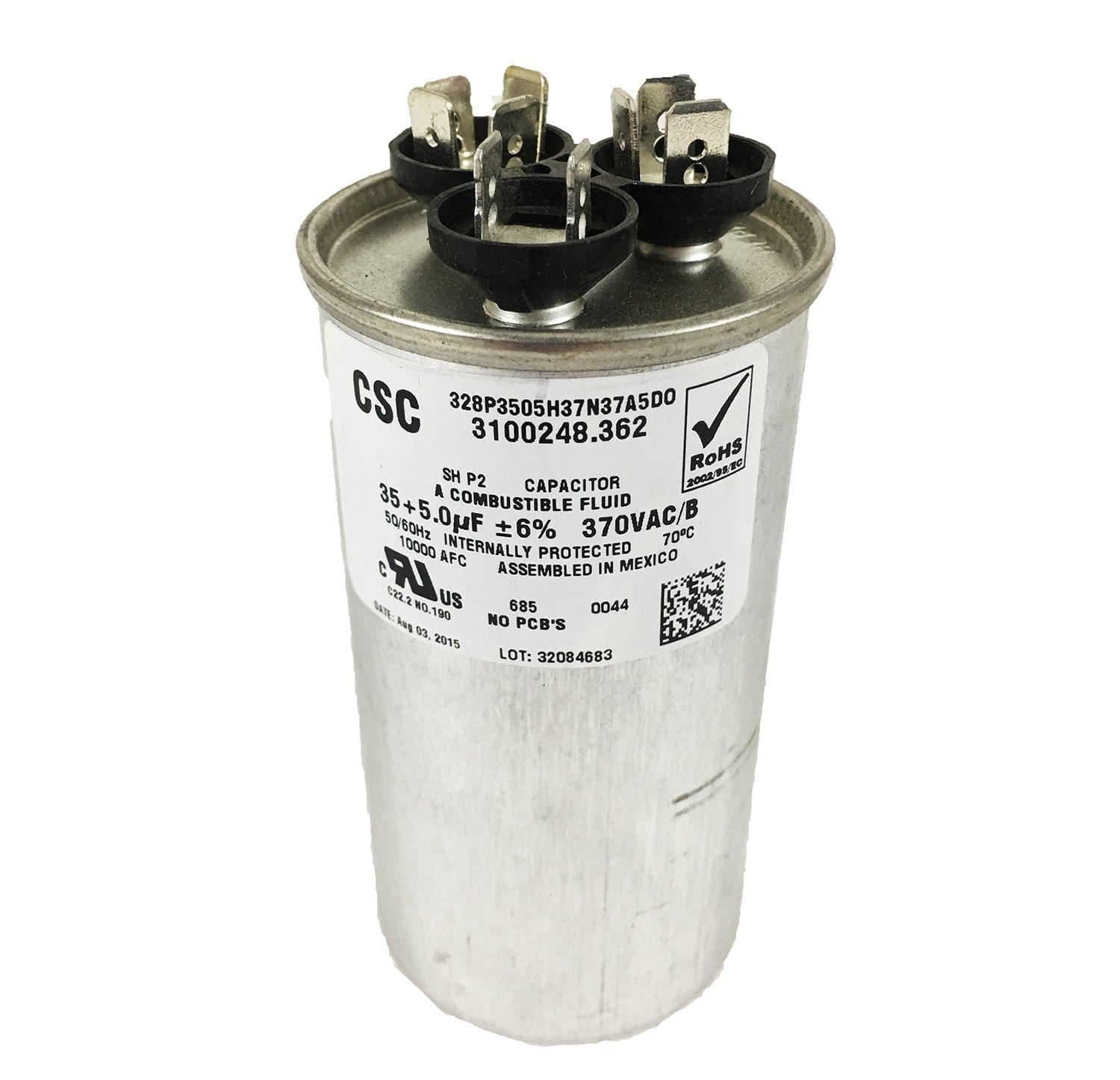 Dometic 3100248.362 A/C Capacitor 35/5 MFD
