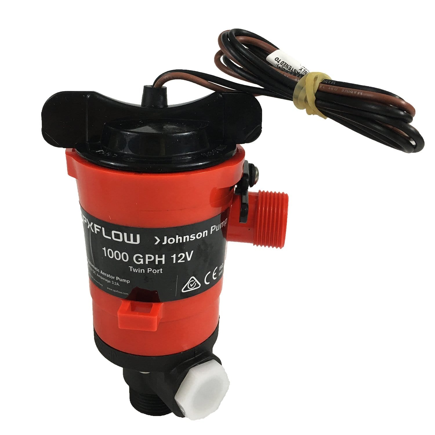 thumbnail image 2 of Johnson Pumps 48903 1000 GPH Aerator & Livewell Pump - 12V Marine Pump 2 of 10