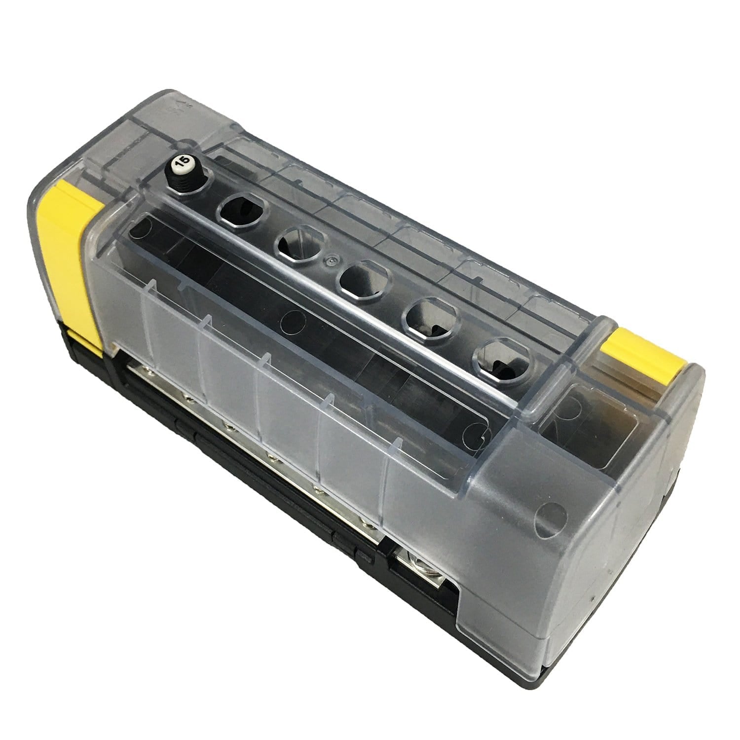 Power Products Blue Sea Systems 5052-BSS Circuit Breaker Block ST CLB 6 Position W/ Negative Bus