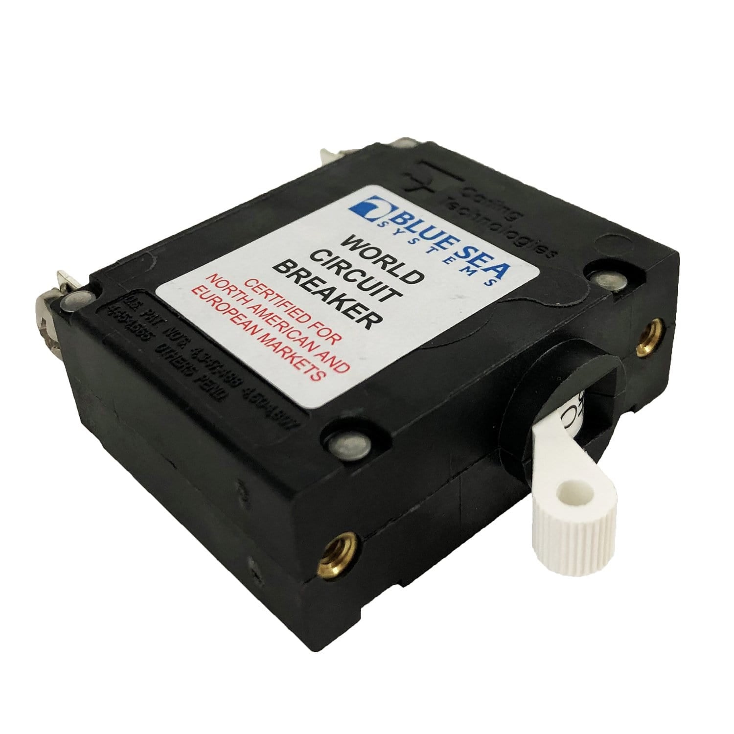 Blue Sea Systems 7214-BSS Toggle Circuit Breaker A-Series 20A White