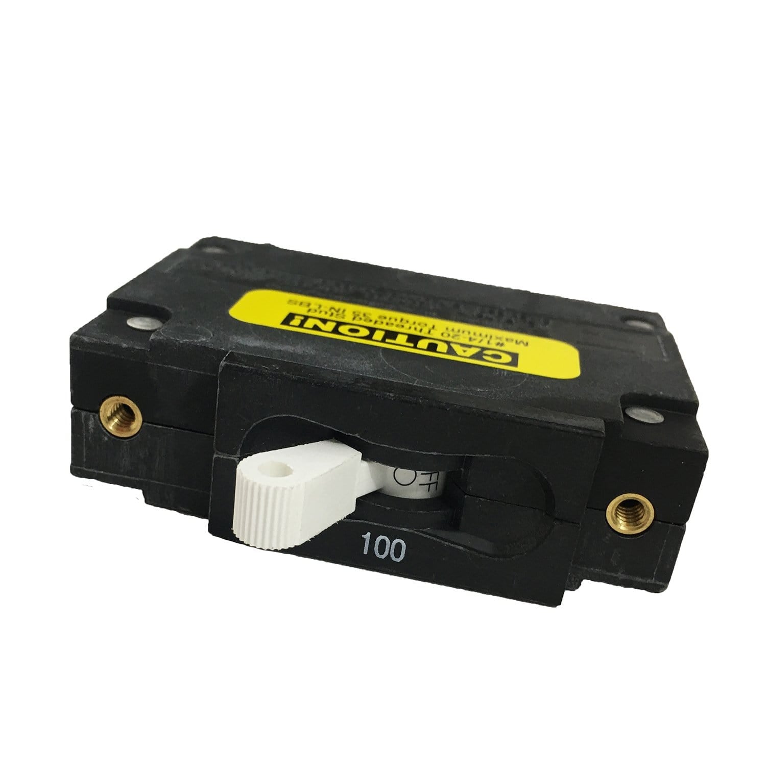 Power Products Blue Sea Systems 7250-BSS C-Series White Toggle Circuit Breaker W/ Single Pole 100A