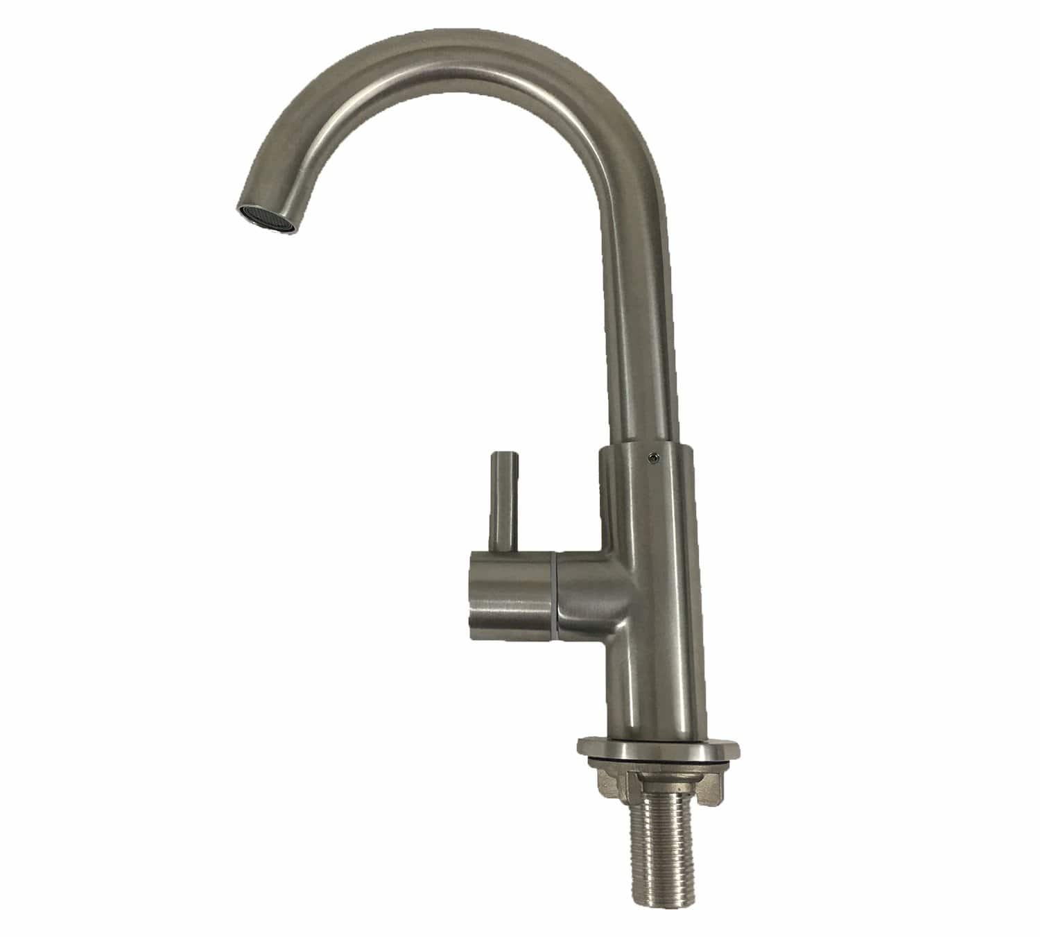Scandvik 74107 Nordic SS Brushed Basin Cold Water Tap