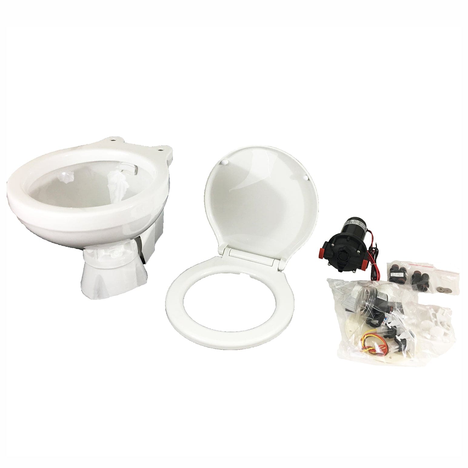 Johnson Pump 80-47231-01 AquaT Toilet Electric Compact - 12V with Pump