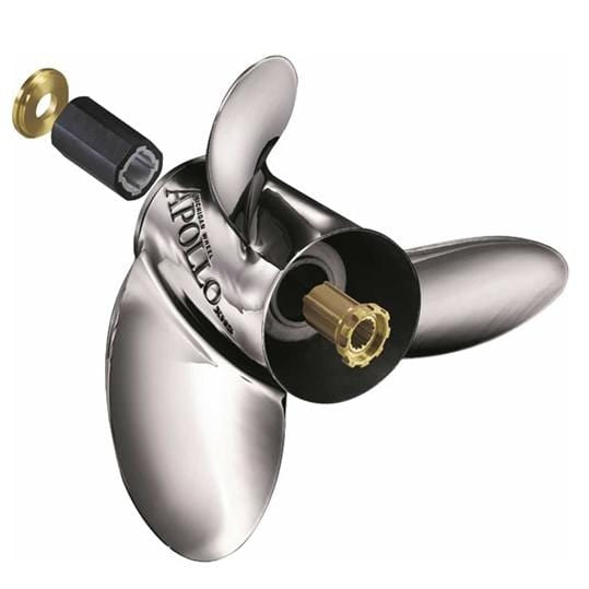 Michigan Wheel 993156 13 x 21 LH 3 blade SS Apollo Propeller 4-1/4" Gearcase