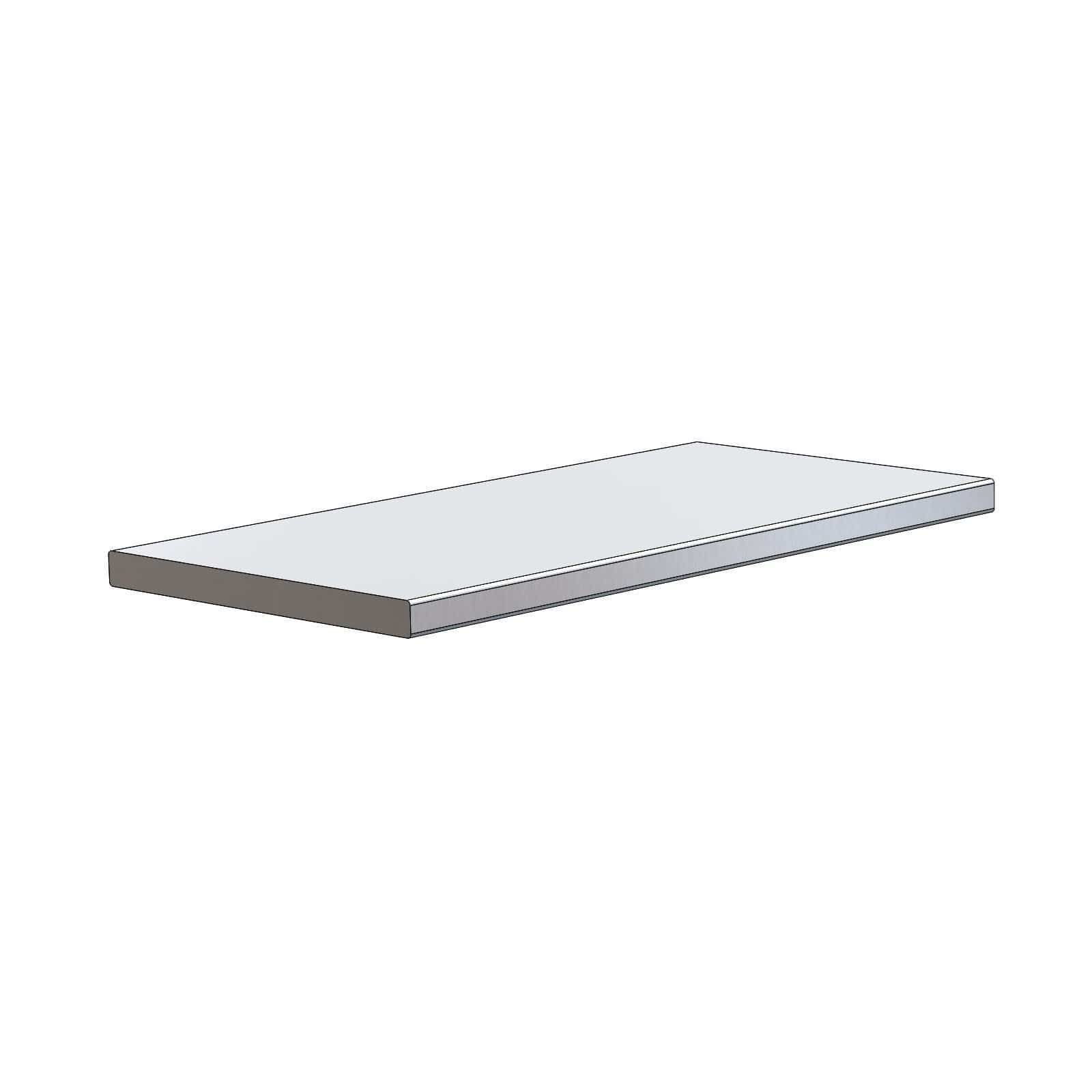 Taco Marine A42-0364BXY12 Aluminum Flat Bar, Brite Anodized, 3"W x 1/4"H x 12'L
