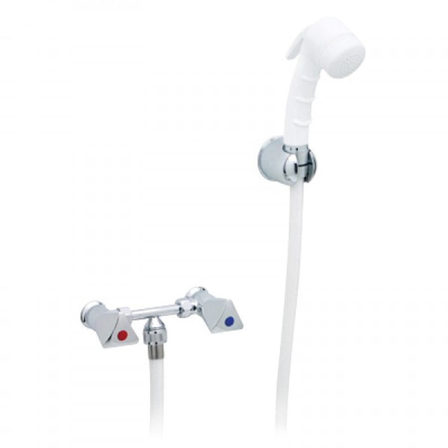 Ambassador Marine 134-0214-CW Trinidad External Shower Mixer W/ Sprayer & 6' Hose - Chrome/Warm White