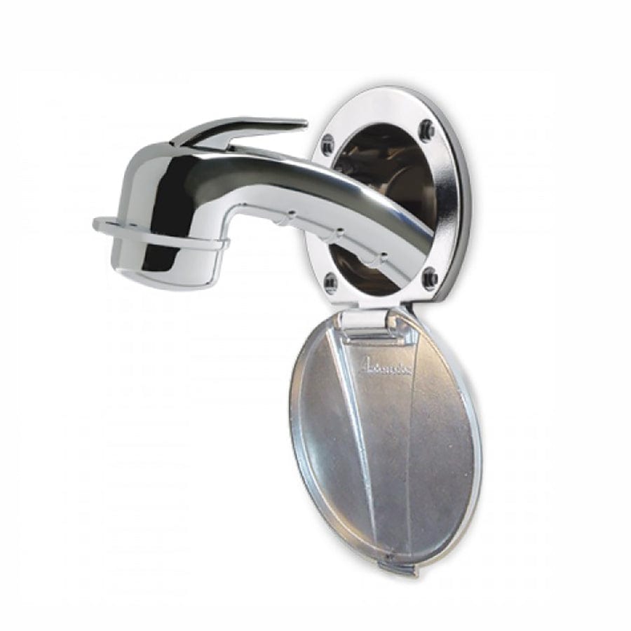 Ambassador Marine 137-0040-CW Recessed Shower, SS Lid, Marine Sprayer, 6' Hose - Chrome Plastic