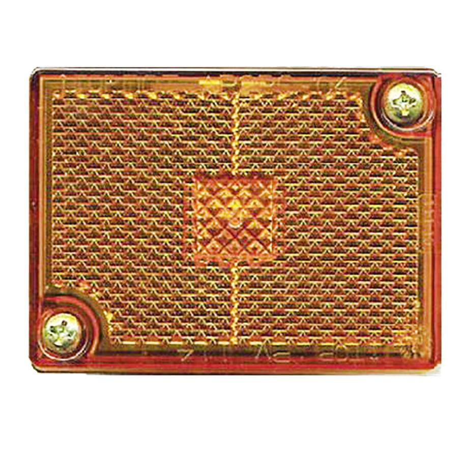 Anderson Marine / Peterson MFG E114A Rectangle Clearance/Side Marker Light, Reflex, Amber 2.75" x 2.05"