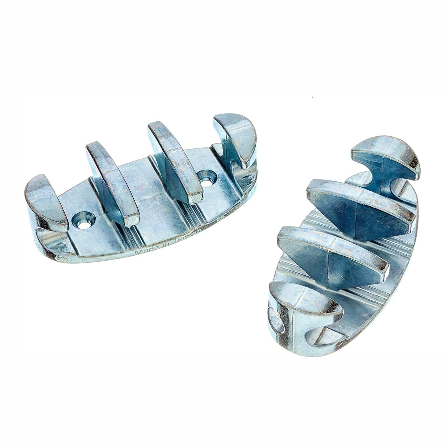 Attwood 11951-6 Zig-Zag Gripper Cleat (Pair), Zinc-Plated, 4"