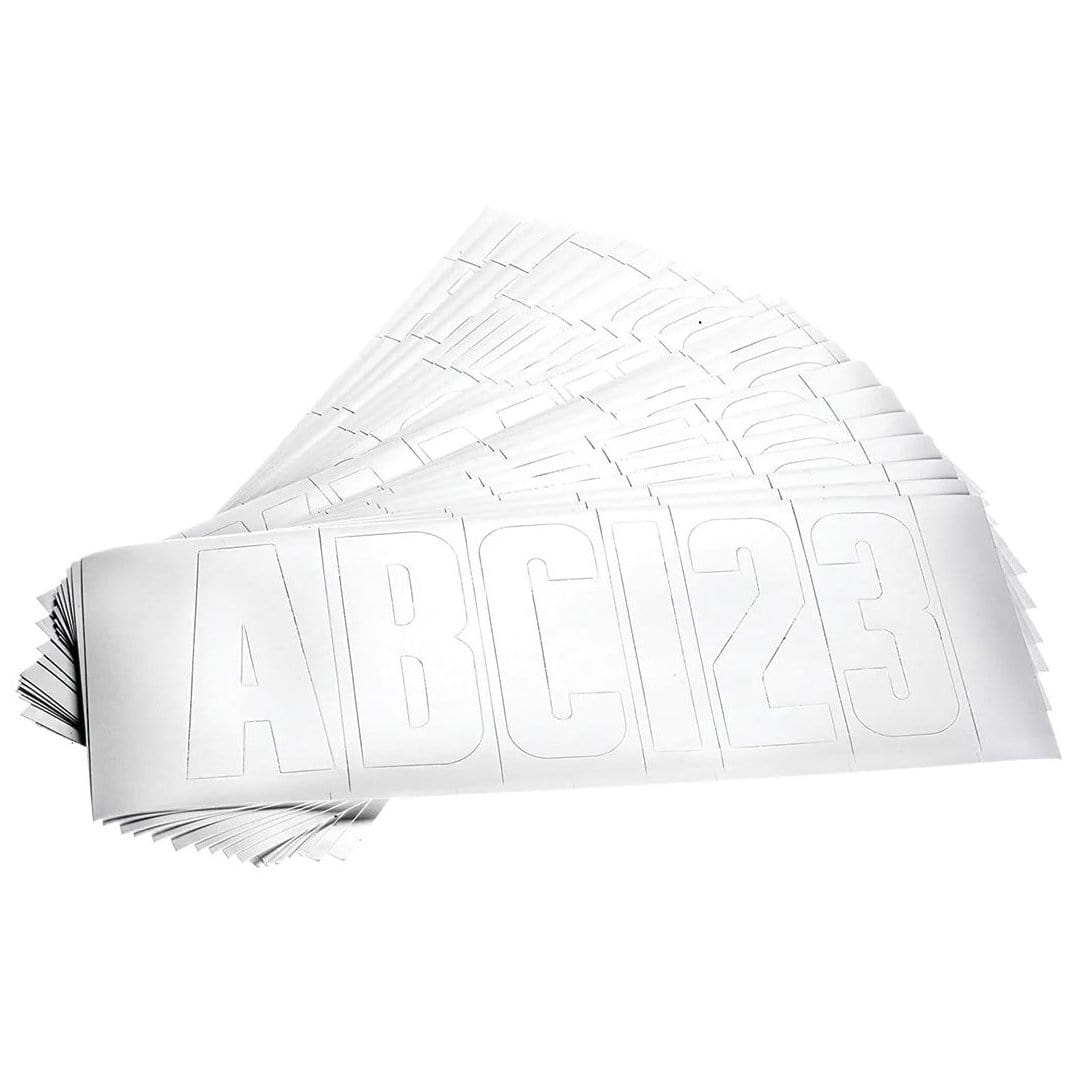 Attwood 14141-7 Waterproof 148-Piece Vinyl Boating Letter and Number Kit, White