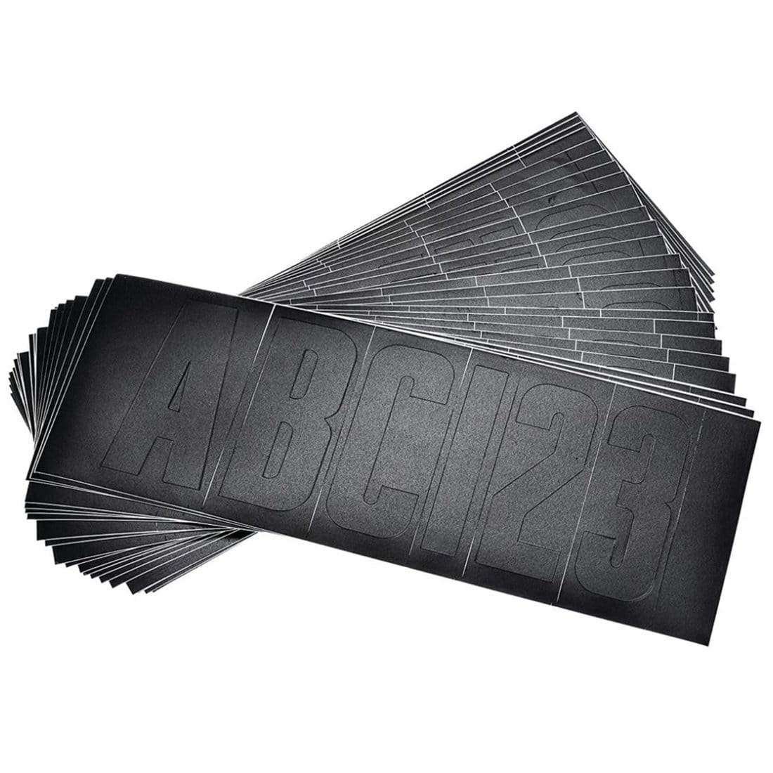 Attwood 14142-7 Waterproof 148-Piece Vinyl Boating Letter and Number Kit, Black