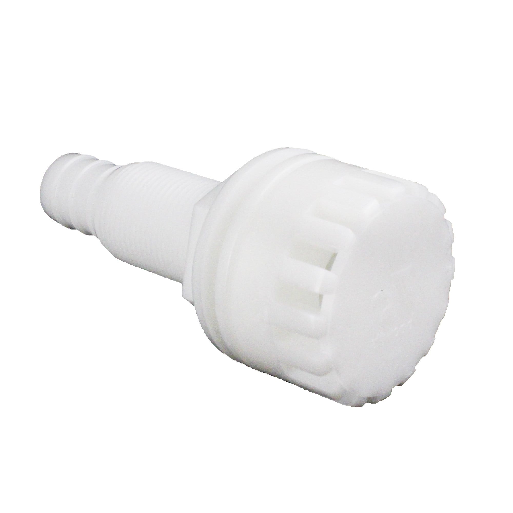 Attwood 3886-3 3/4" Thru Hull Connector / Strainer, White