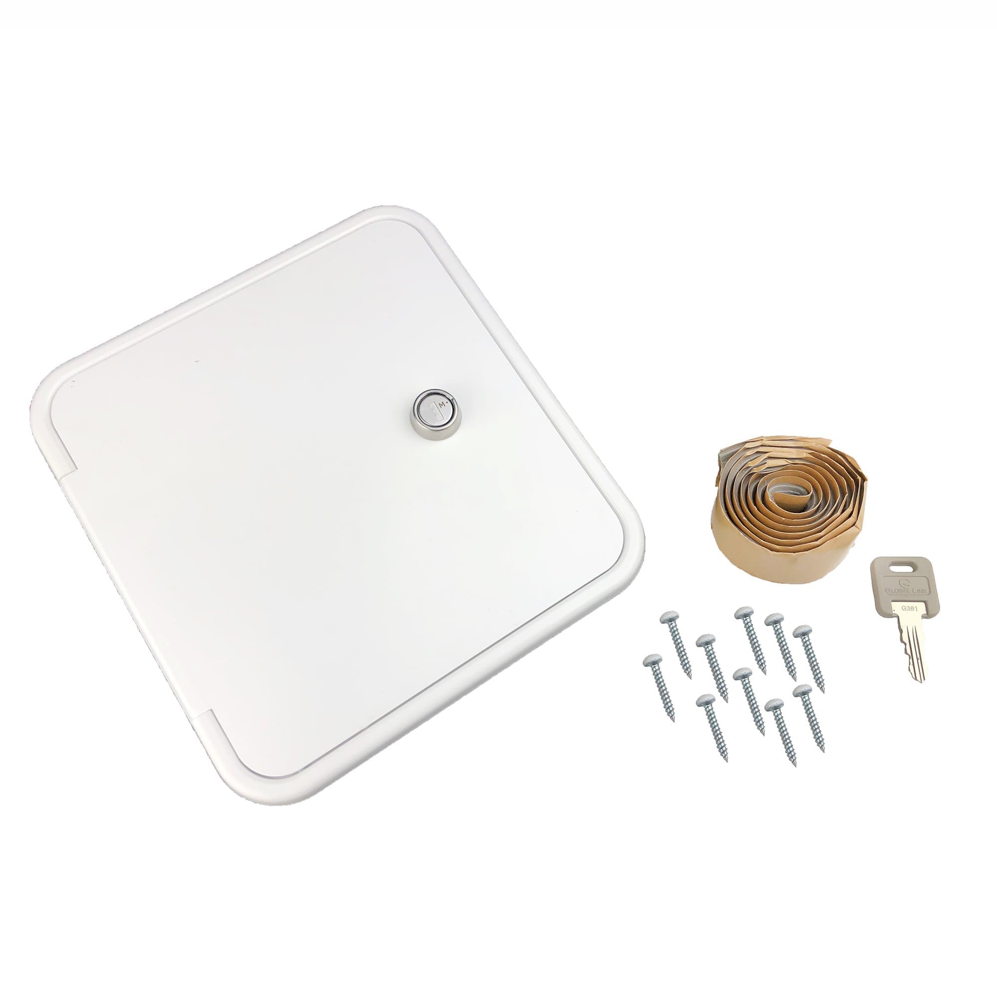 Thetford BBM-94305 B&B Molders (601-039-94305) Flush Mount Fuel Hatch, Polar White