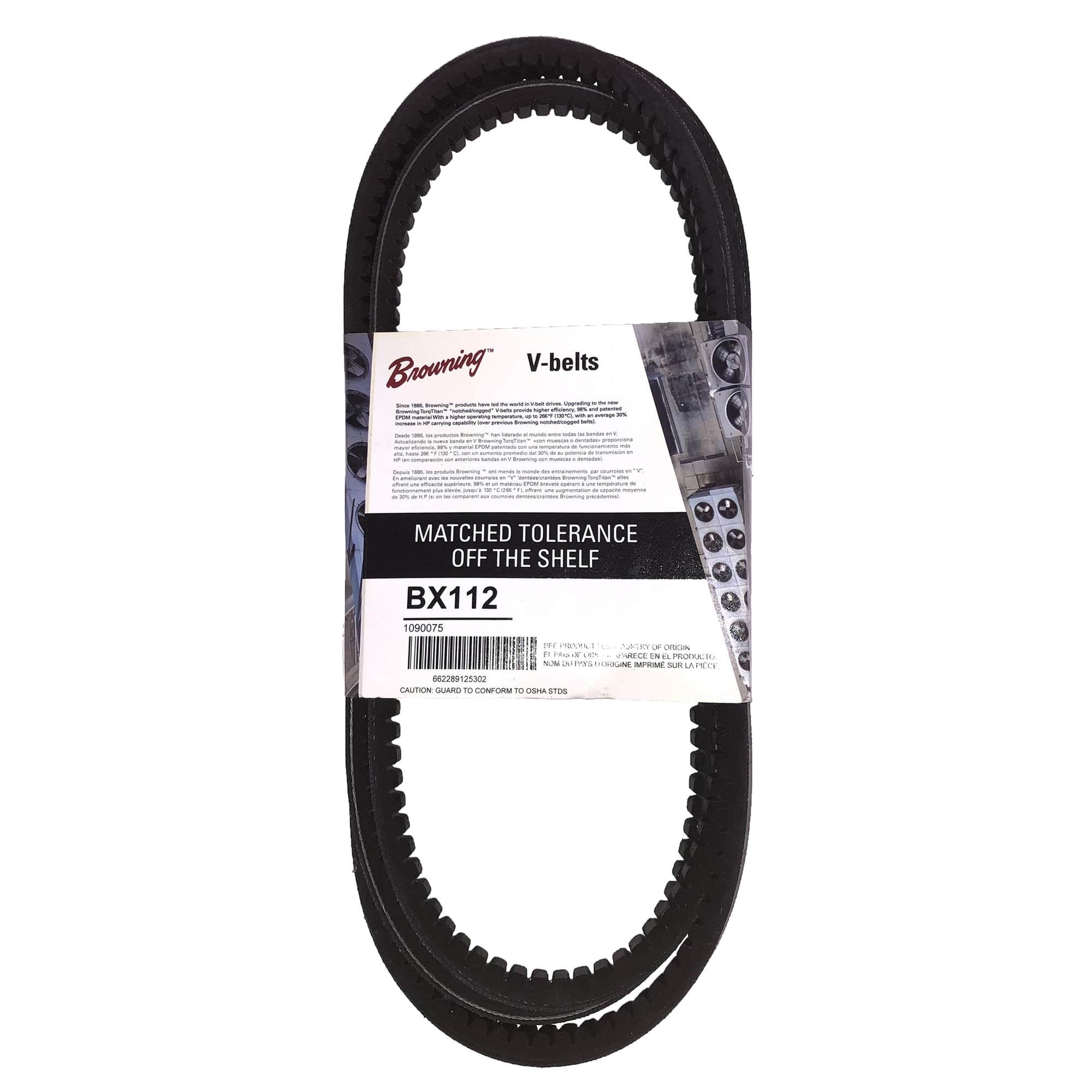 Packard BX112 Browning Gripnotch Belt