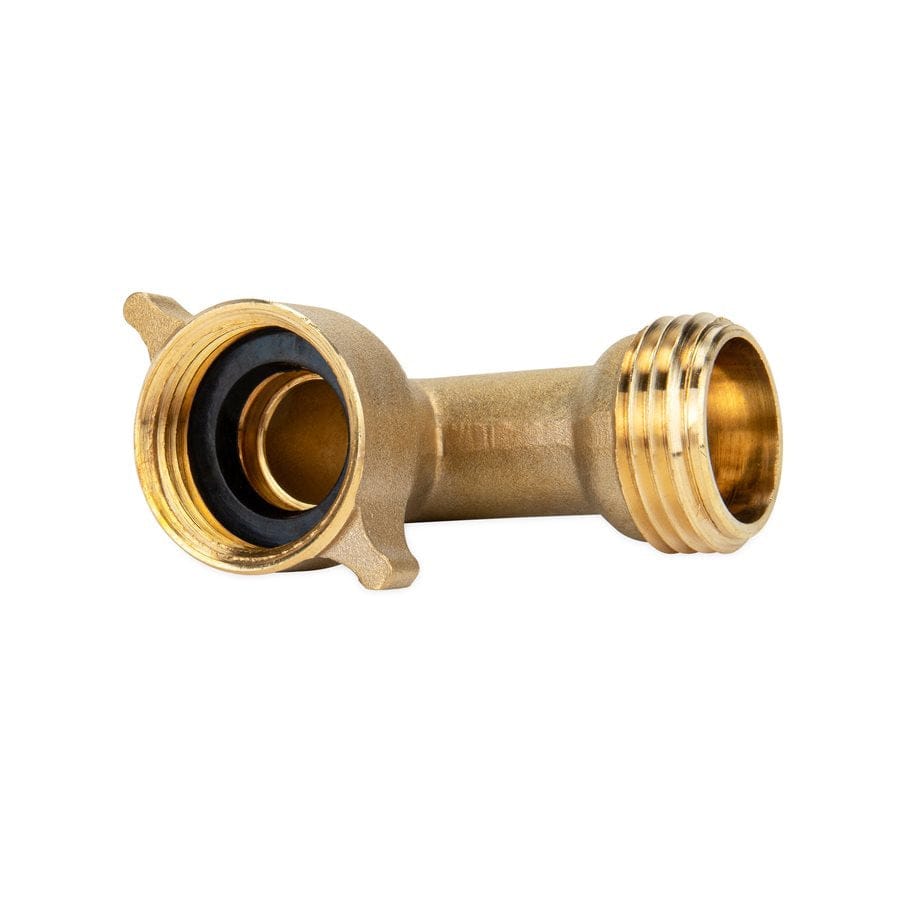 Camco 22505 Brass Hose Elbow 90° with Gripper