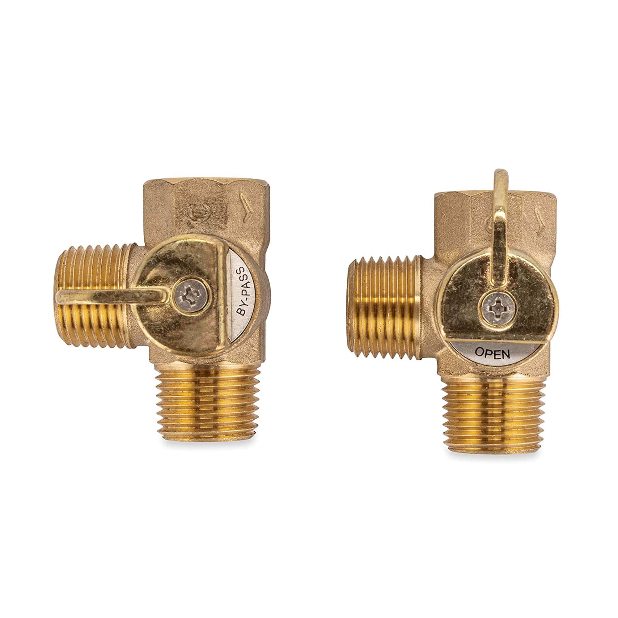 Camco 35953 By-Pass Kit, 8" Supreme Permanent Brass for 6 Gallon Tank