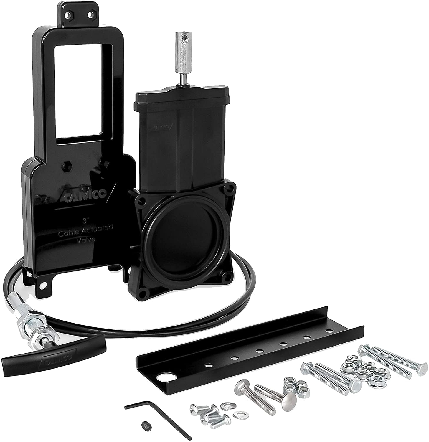 Camco 39519 3” Waste Valve with 72” Cable Extension Kit