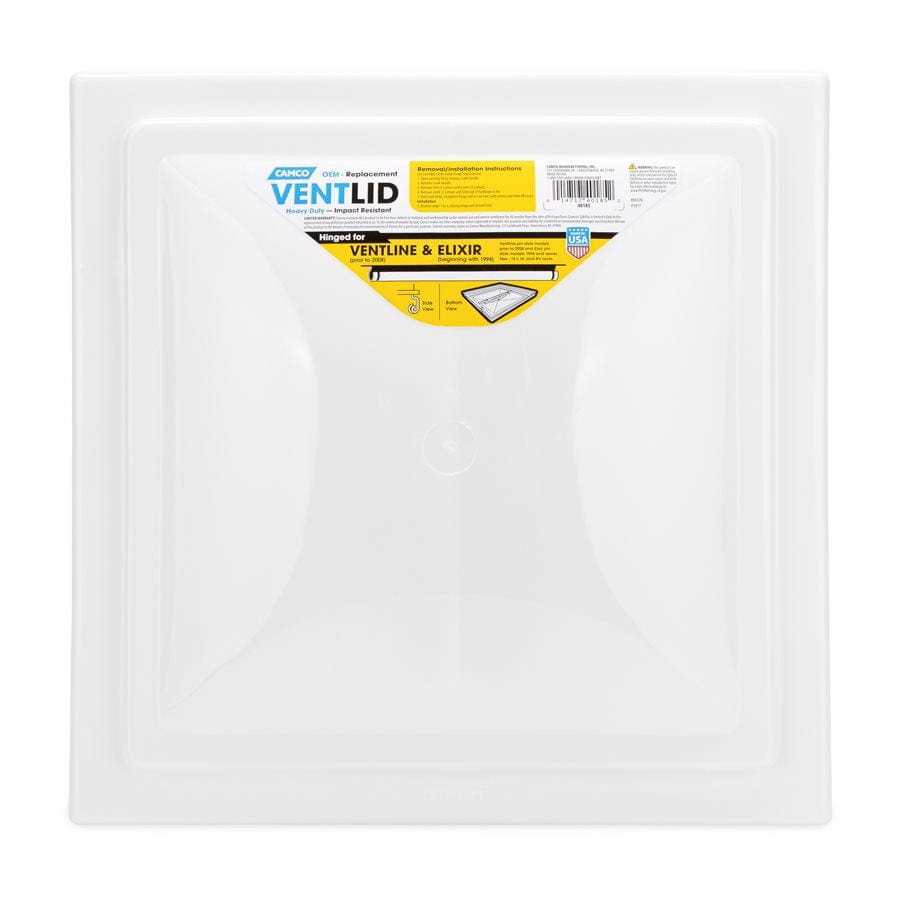 Camco 40185 Vent Lid Ventline pre '08 / Elixir '94 up White