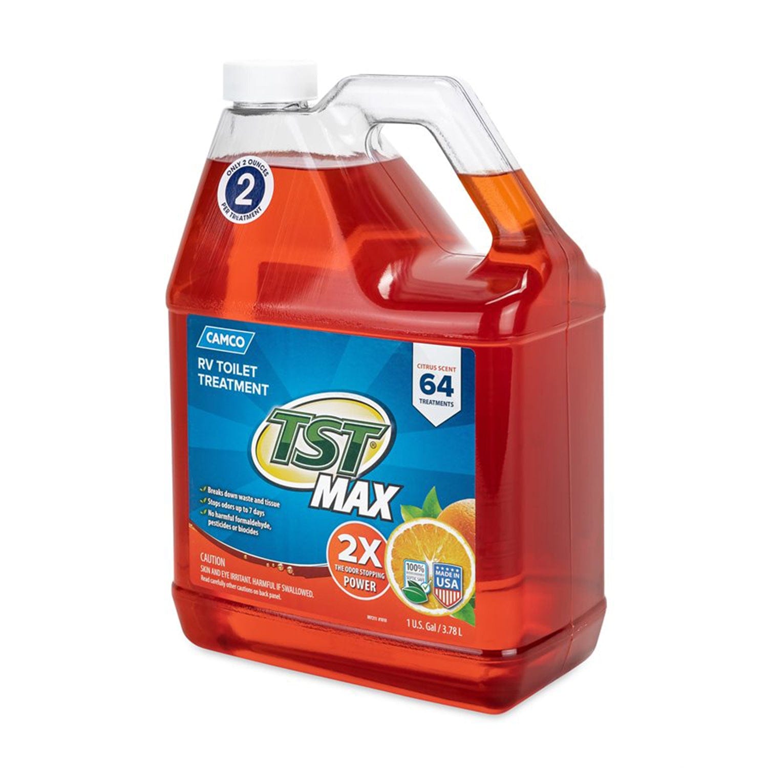 Camco 41197 TST MAX Orange Power Citrus Toilet Holding Tank Treatment - 1 Gallon