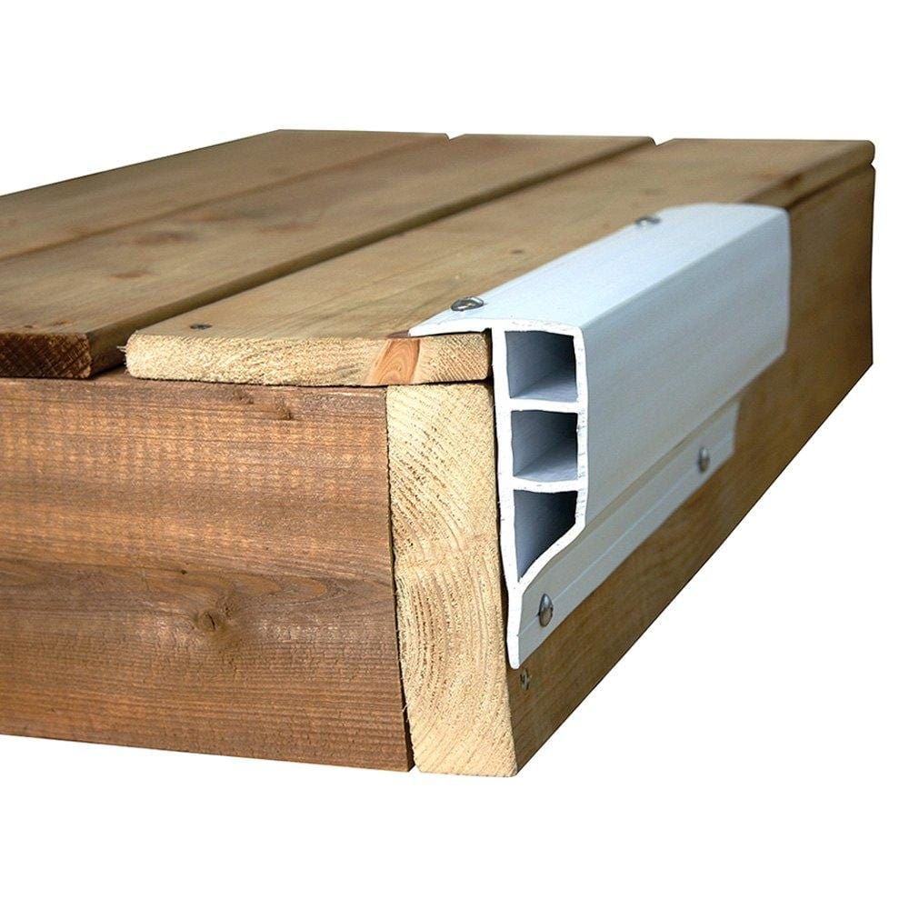 Dock Edge DE1104F 24' Full Face PVC Dock Edging, White