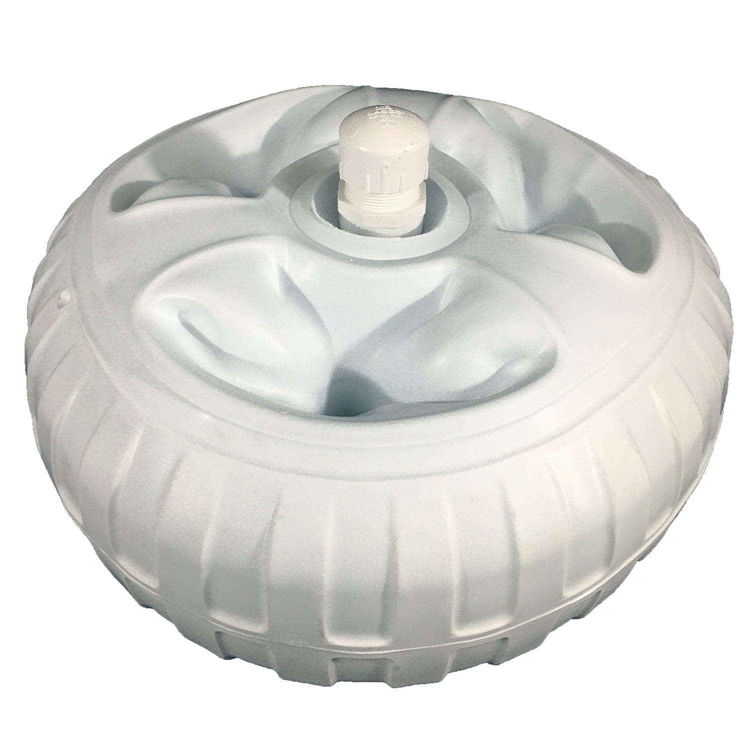 Dock Edge DE95077F 18" Inflatable Dock Wheel, Corner Mount - White