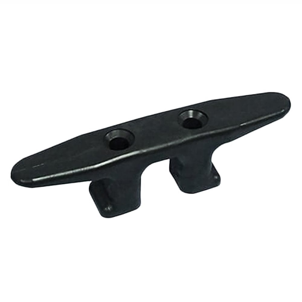 Dock Edge DE2306F 6" Open Base Molded Dock Cleat HDPE, Black