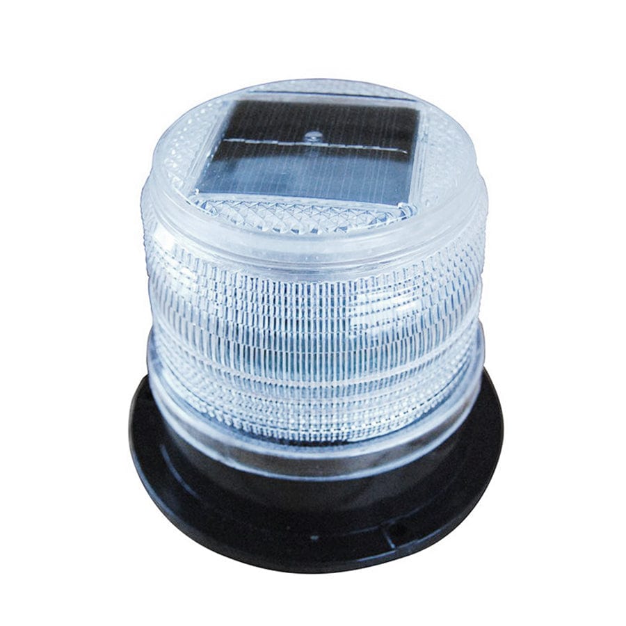 Dock Edge DE96501F 4-7/8" x 3-15/16" Solar LED Marker Light - Clear