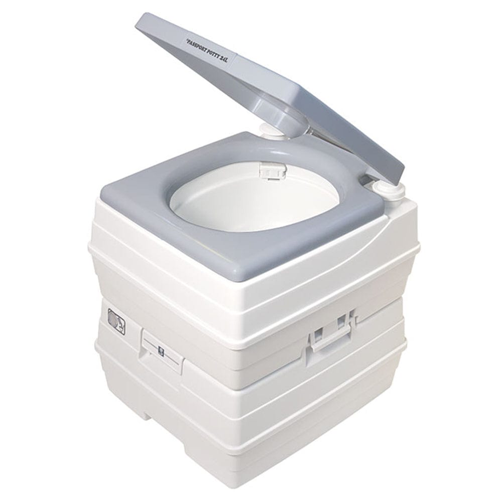 Dock Edge DEF240101 Passport Portable Toilet, Grey - 24 Liter